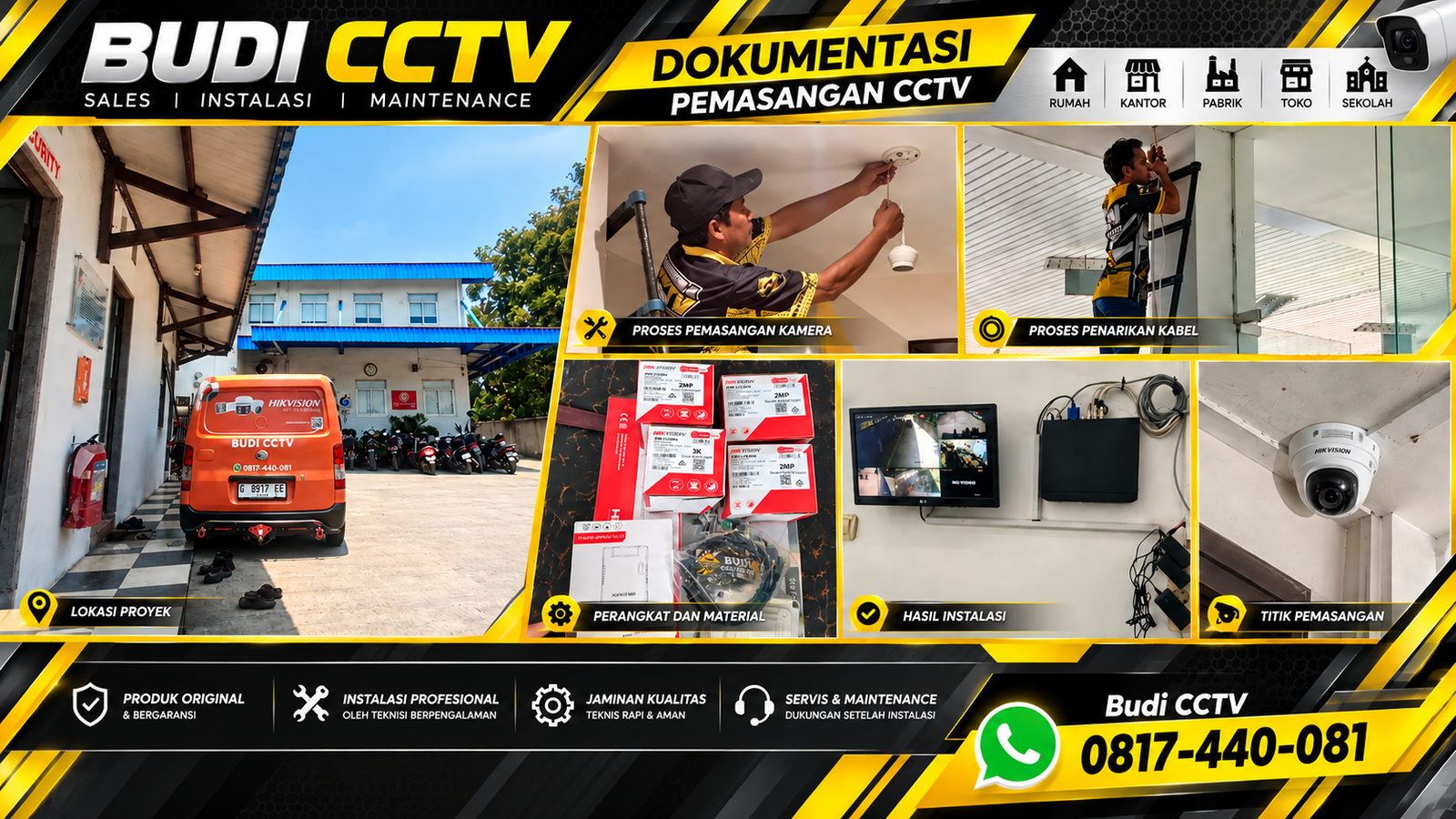 Pemasangan CCTV Pabrik Cirebon dengan Integrasi Akses dan Pemantauan
