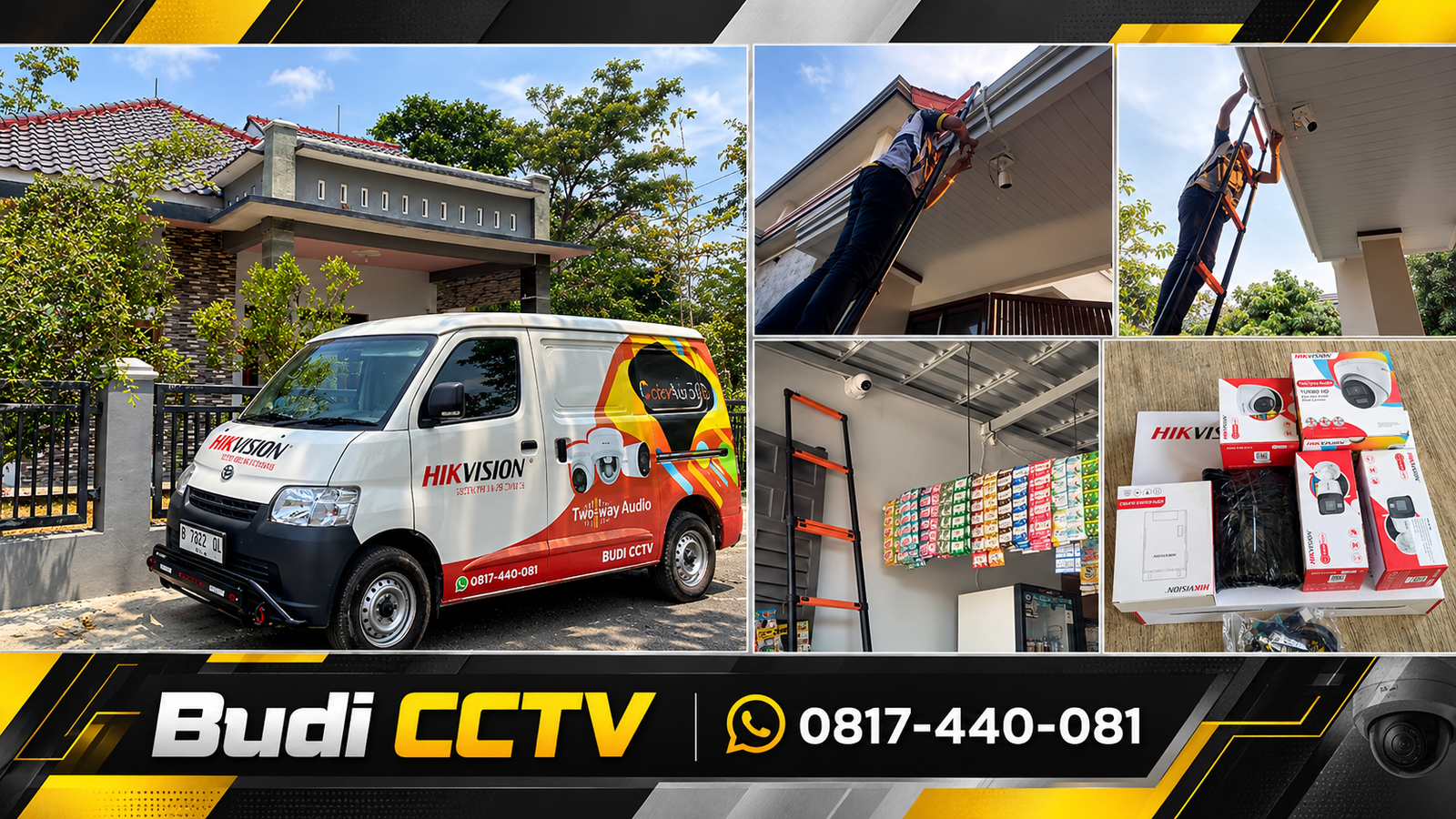 Pemasangan CCTV Hikvision Two Way Audio di Rumah Cirebon oleh Dealer Resmi Budi CCTV