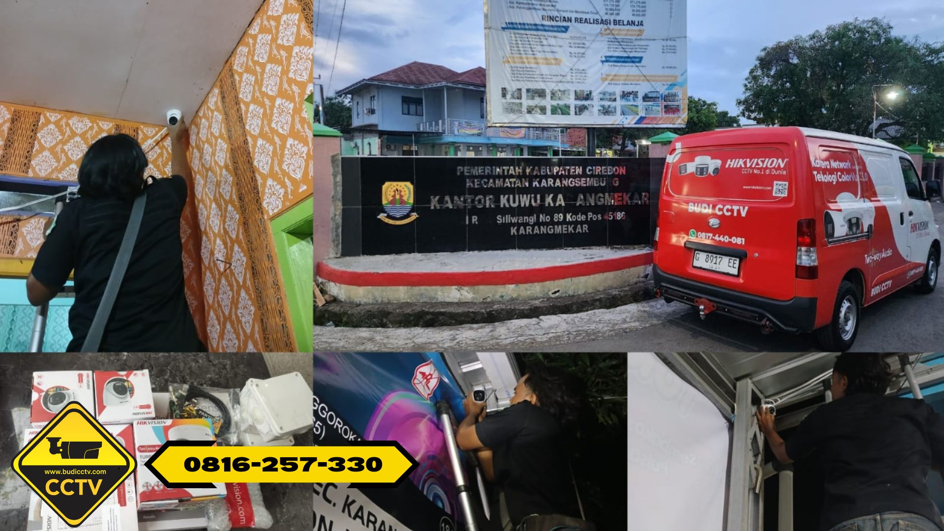 Butuh Pasang CCTV di Cirebon? Pemasangan Hikvision Smart Hybrid Light oleh Budi CCTV di Karangsembung!