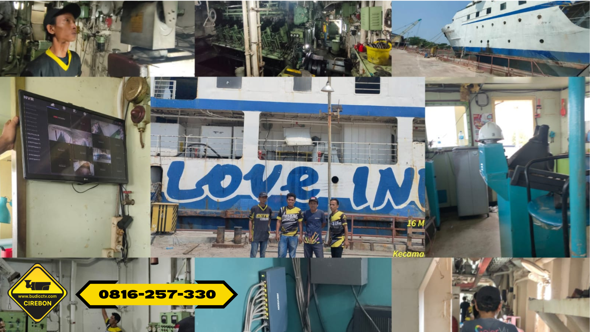 Pemasangan CCTV di Kapal Pelabuhan Cirebon oleh Budi CCTV Cirebon