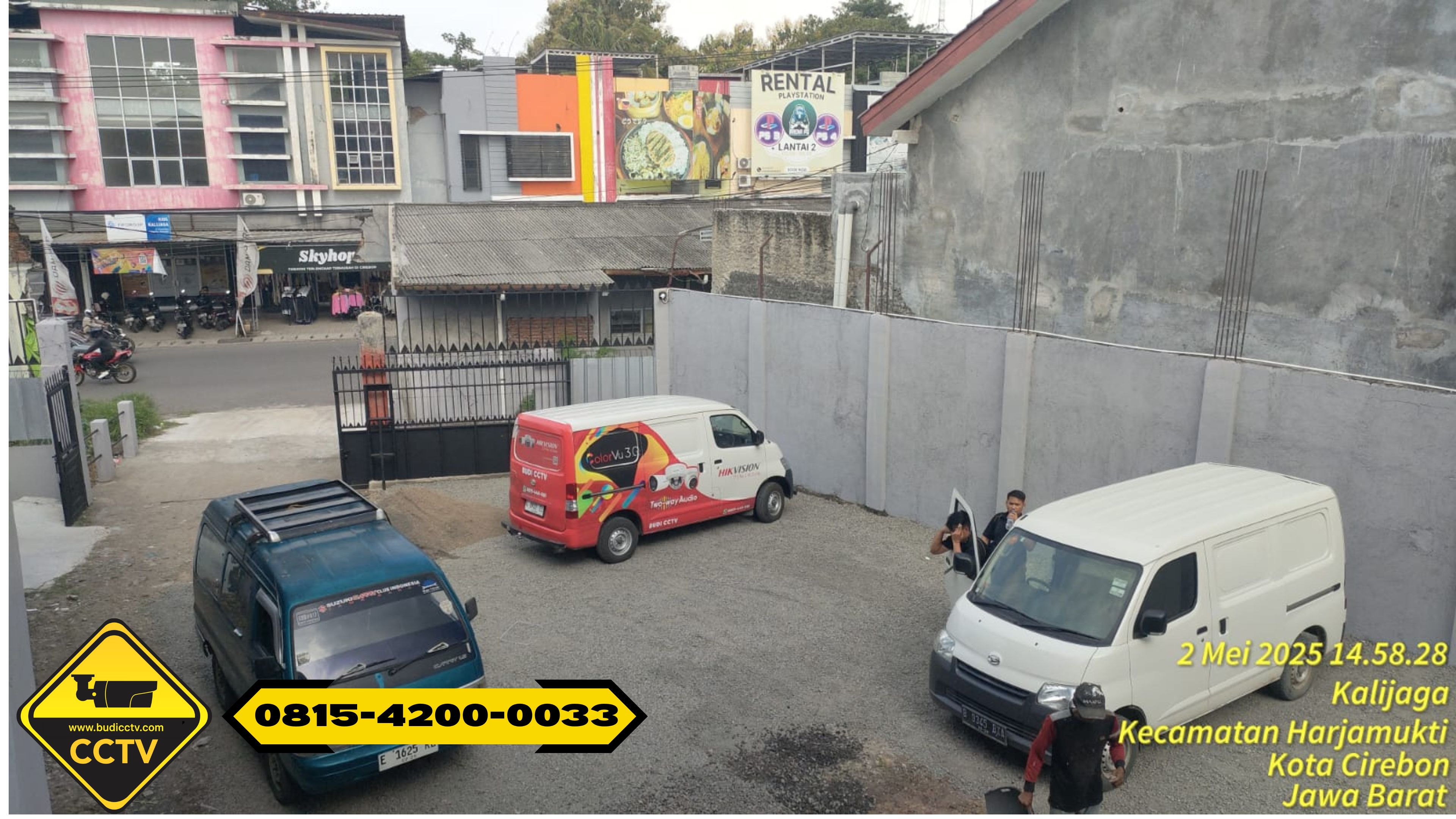 Pemasangan CCTV Hikvision 16 Channel Smart Hybrid Light 2MP di PT Wilayah Harjamukti