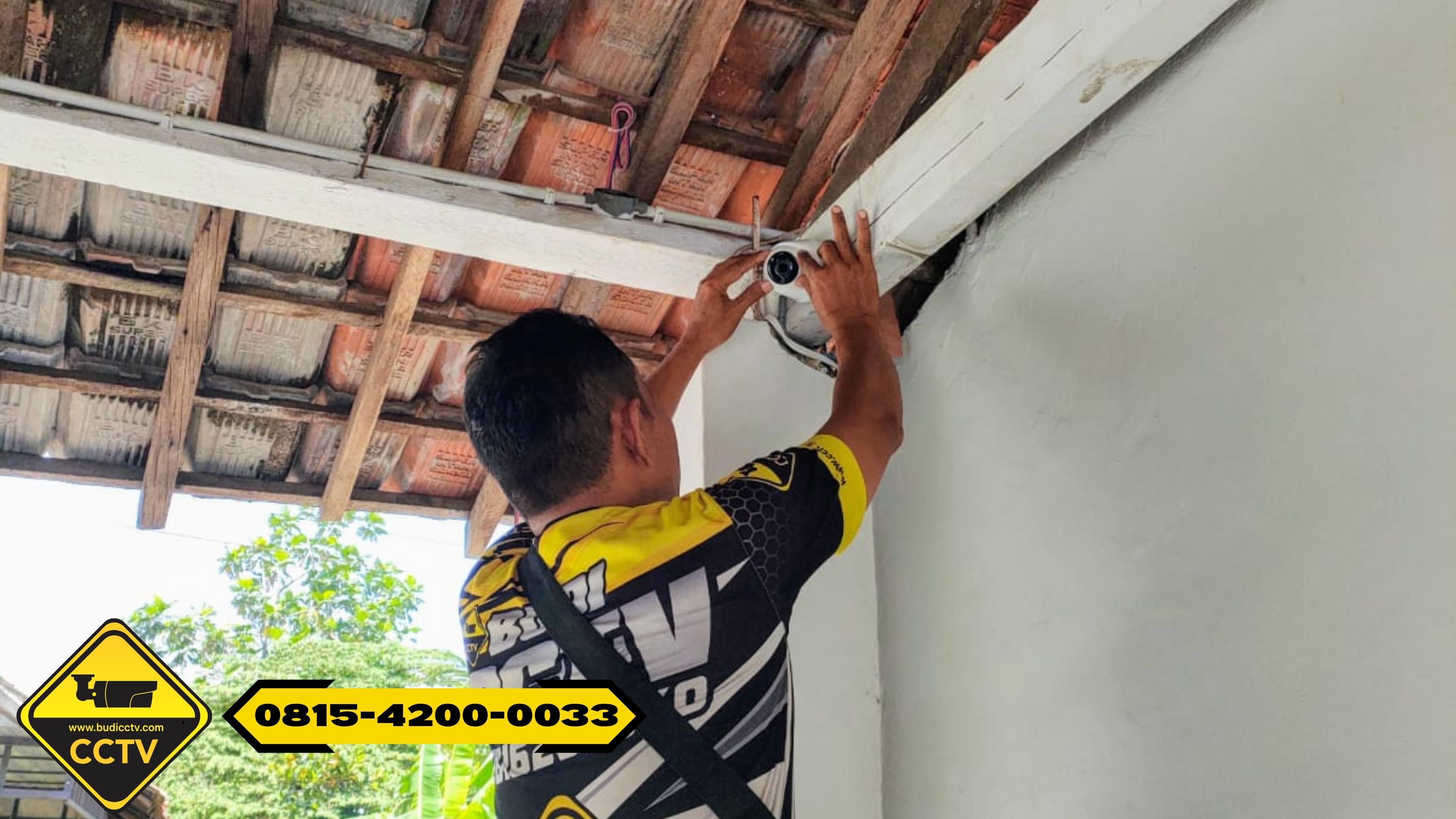 Pemasangan CCTV Hikvision 4 Channel 2MP ColorVu Audio + Two Way Audio di Rumah Wilayah Majalengka