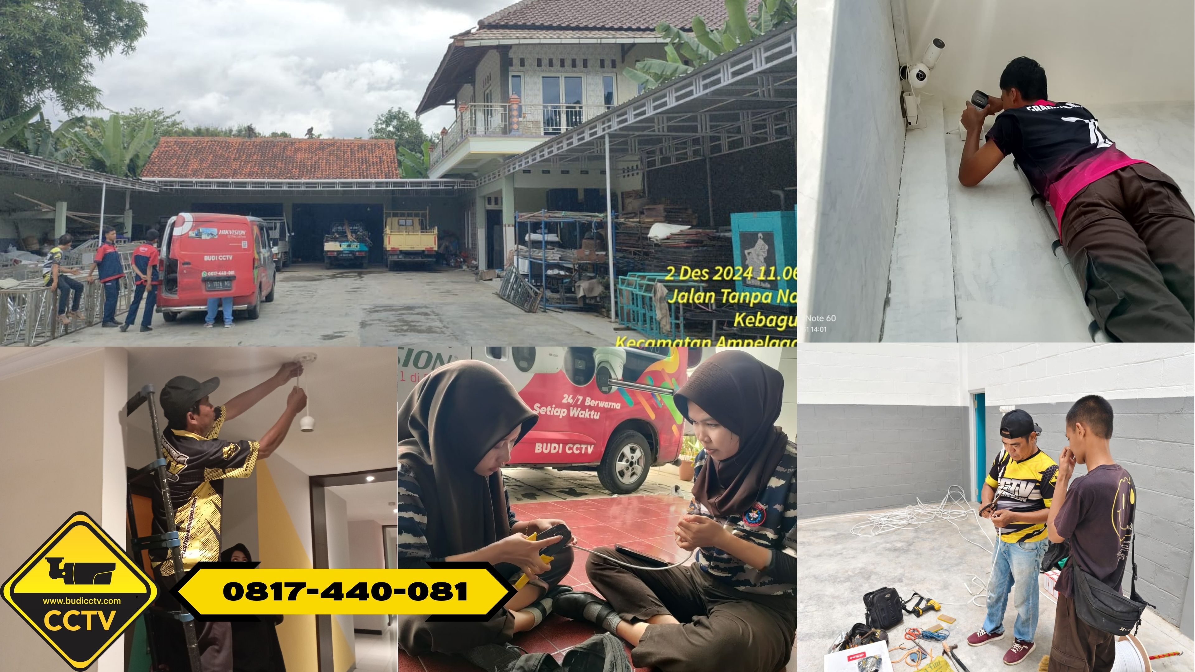 Pemasangan CCTV Hikvision 16 Channel Smart Hybrid Light 2MP di Rumah Area Majalengka
