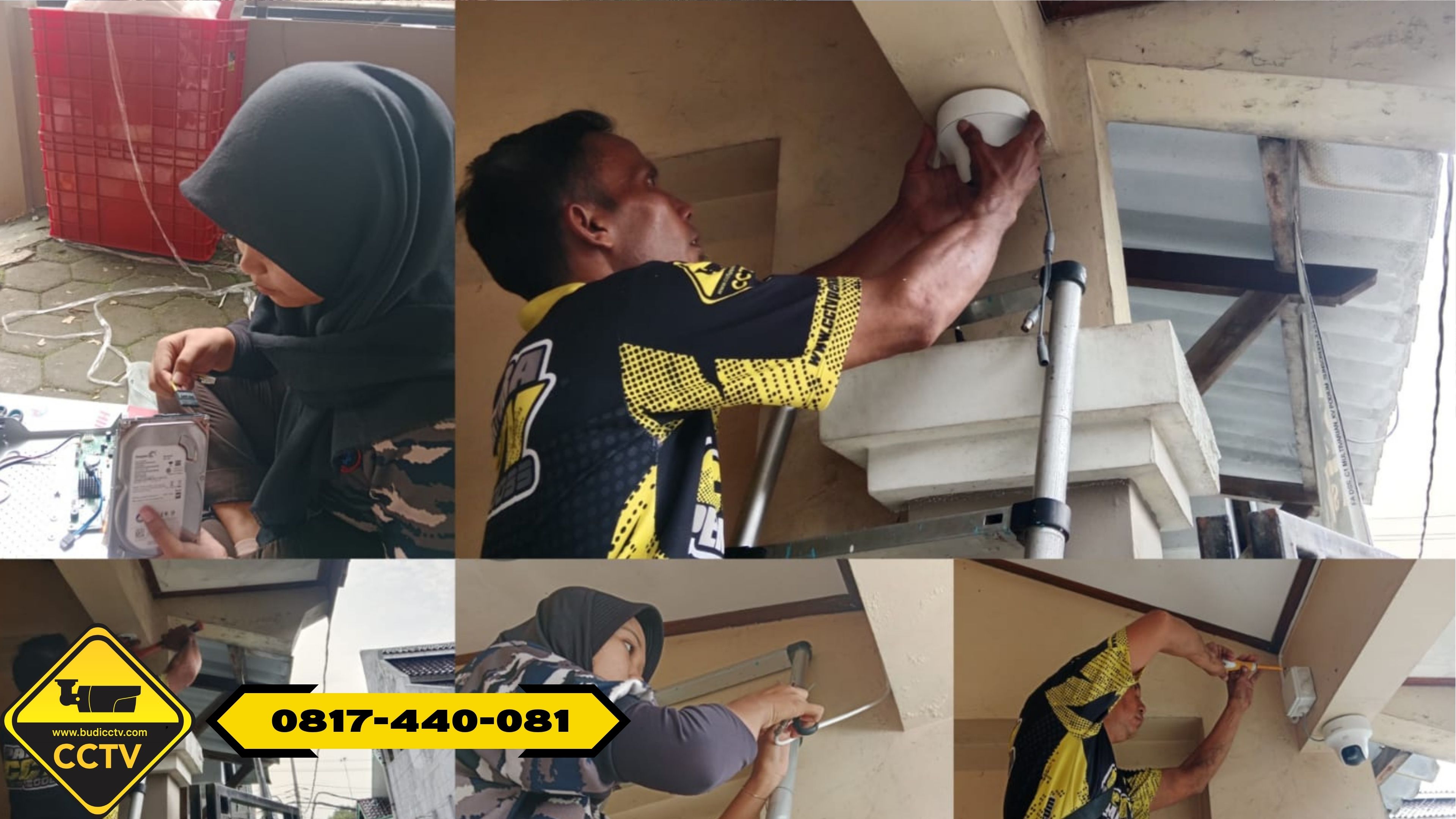 Pasang CCTV Hikvision 4 Channel Smart Hybrid Light 2MP di Rumah Grobogan