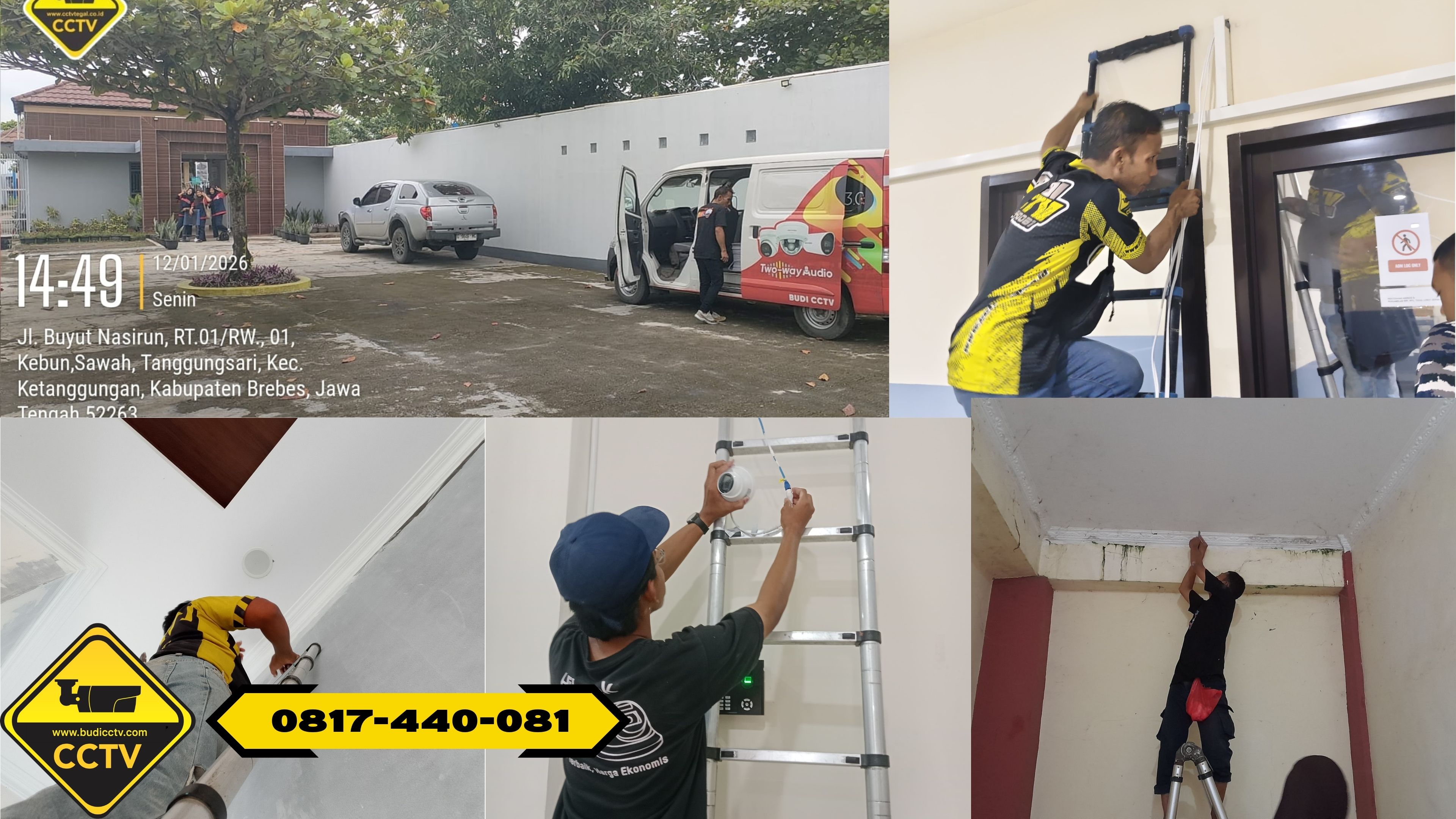 Pasang CCTV Hikvision 8 Channel Smart Hybrid Light 5MP di Rumah Kota Cirebon
