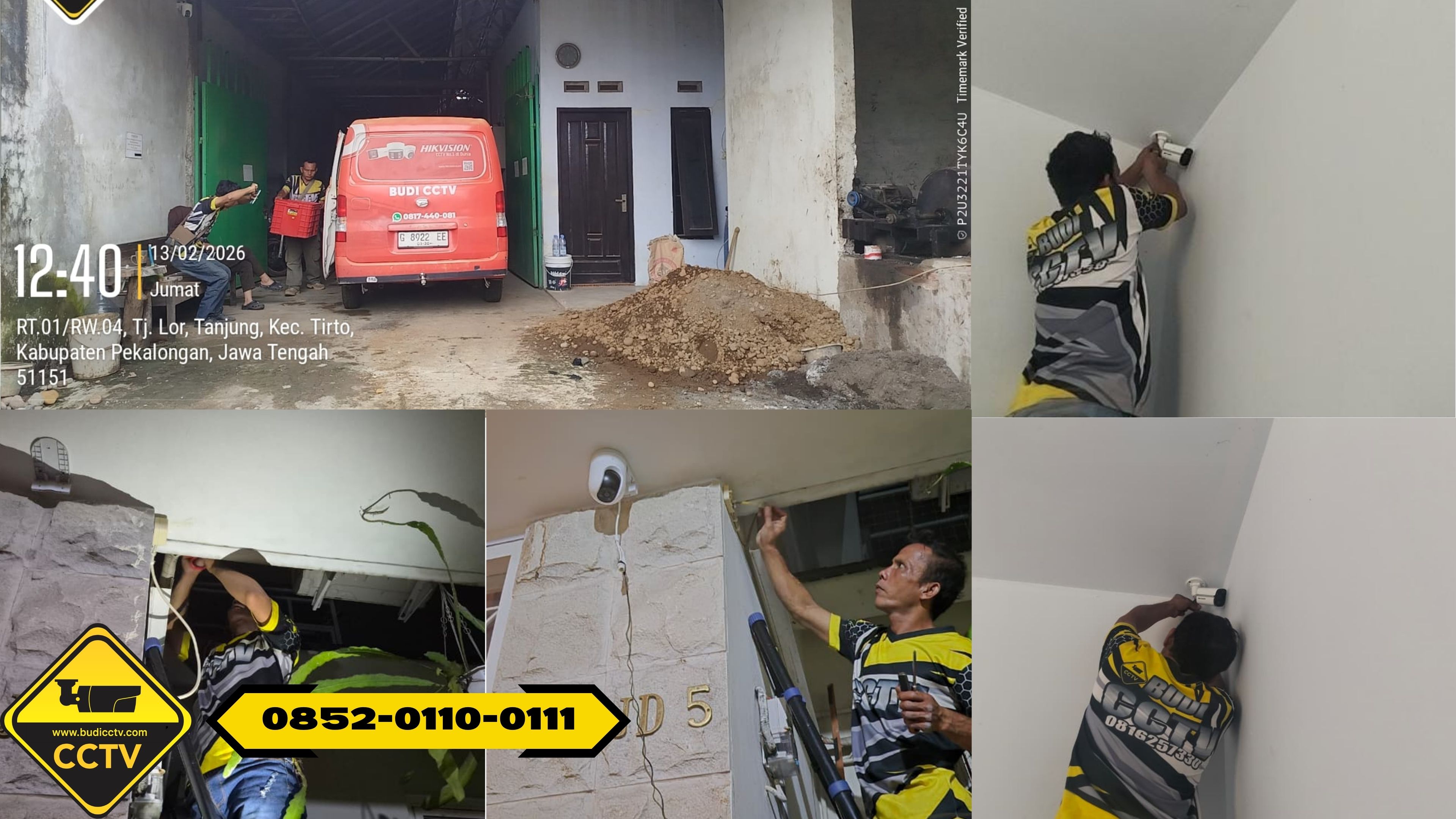 Instalasi CCTV Hikvision 4 Channel 5MP untuk Perusahaan di Kota Cirebon